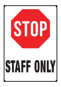 staff only stop sign free download free printable signs