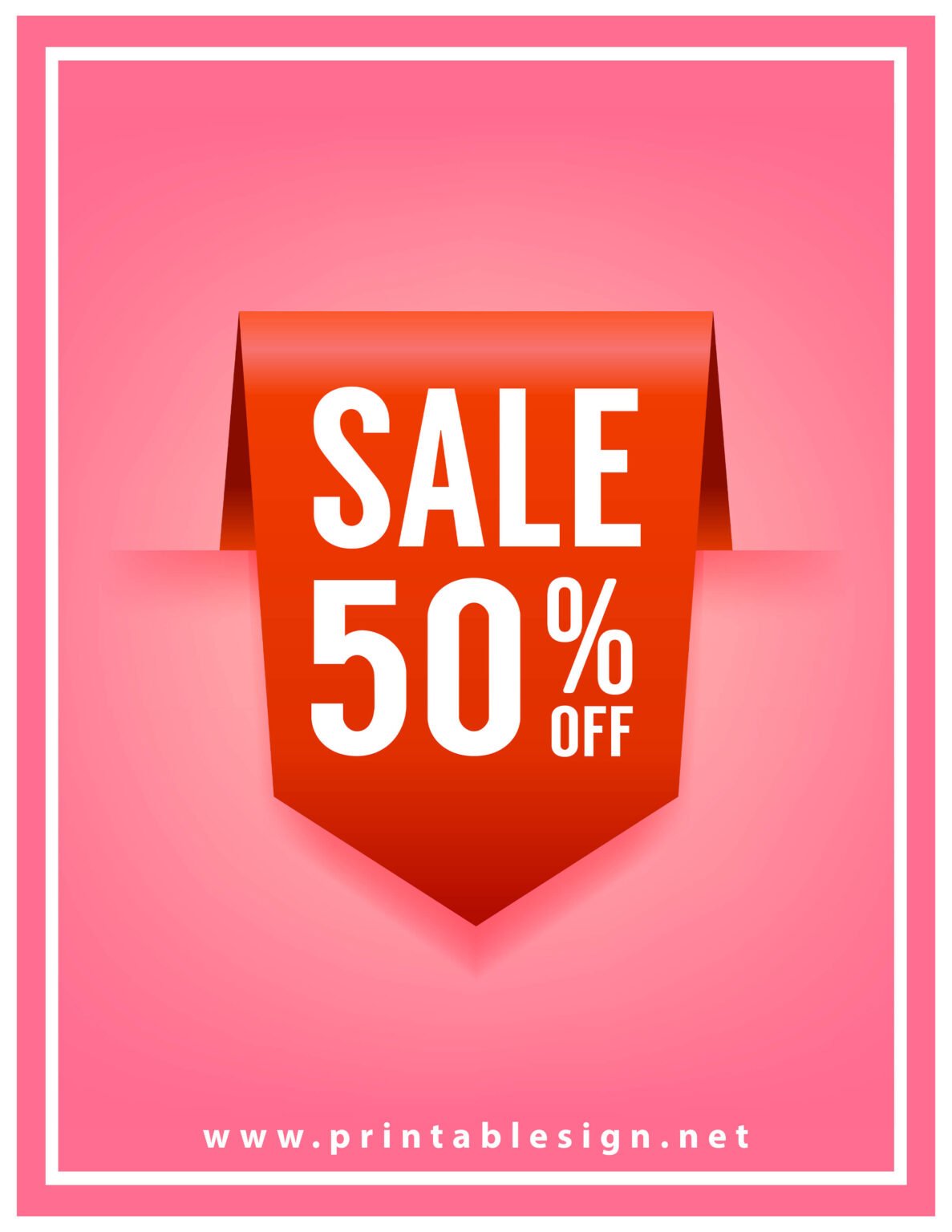 50 Off Tag Sale Sign FREE Download Printable Signs