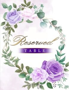 Creative Table Reserved Sign