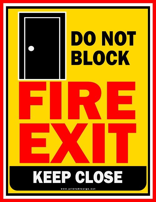 Fire Door Signs Download