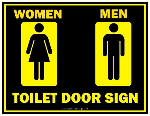 Toilet Door Engaged Sign