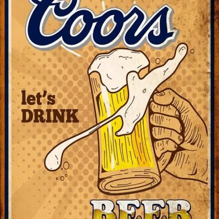 Printable Vintage Coors Beer Sign | FREE Download