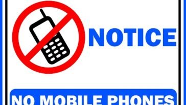 No Cell Phones Sign Free Printable Signs