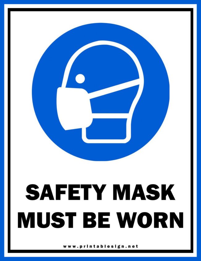 Health And Safety Mandatory Signs Template