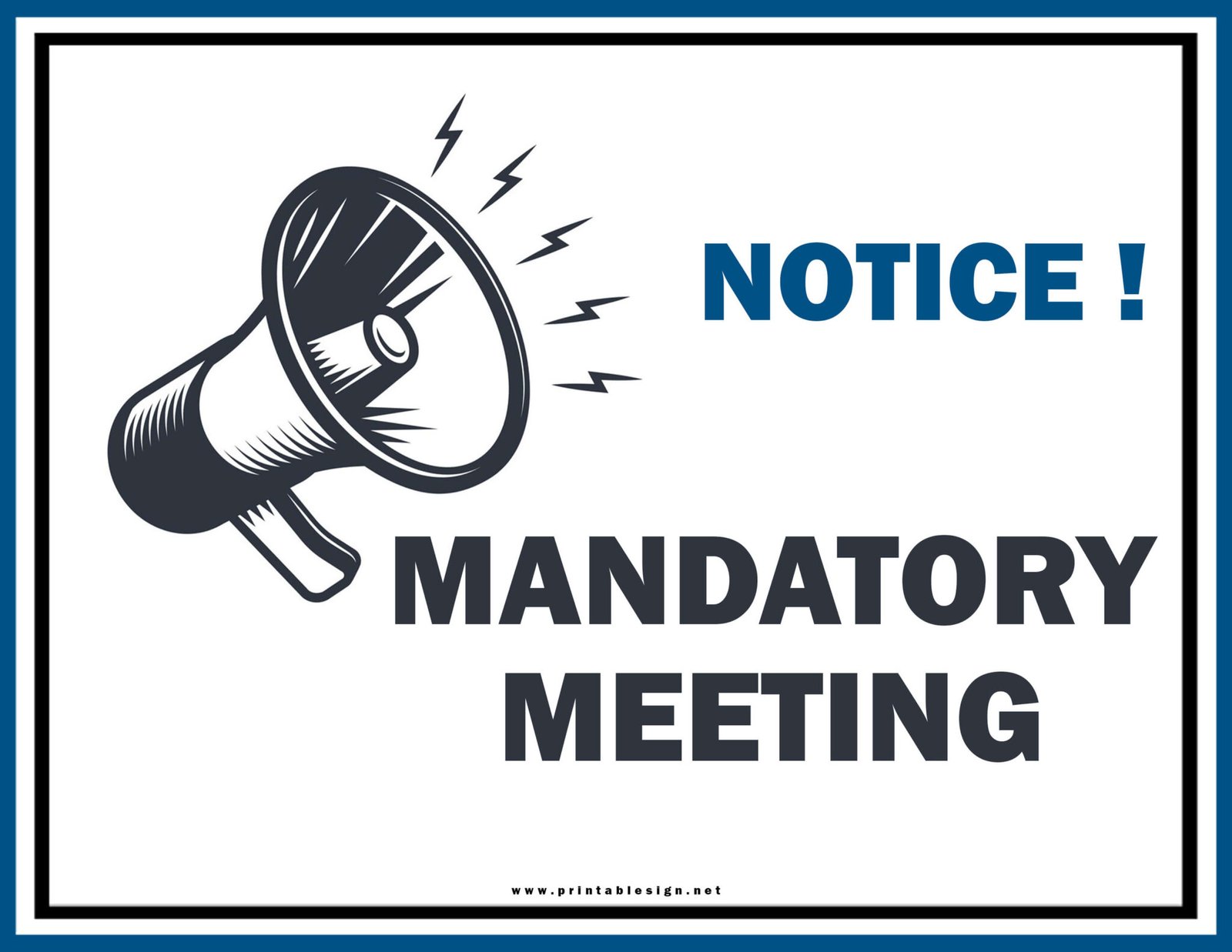 Another Word For Mandatory Meeting