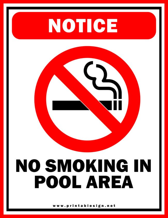 Pool Safety Sign Download