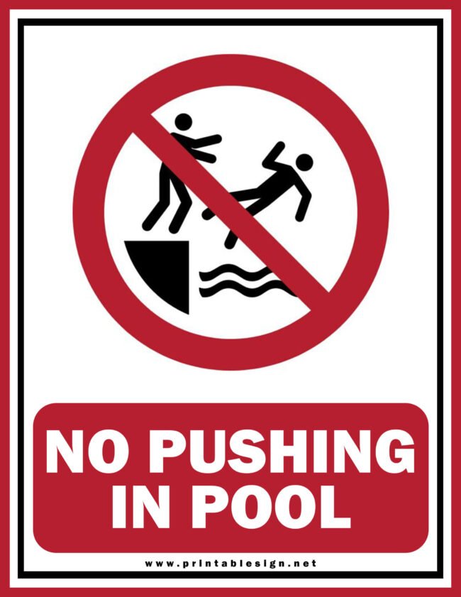 Safety Signs For Swimming Pools