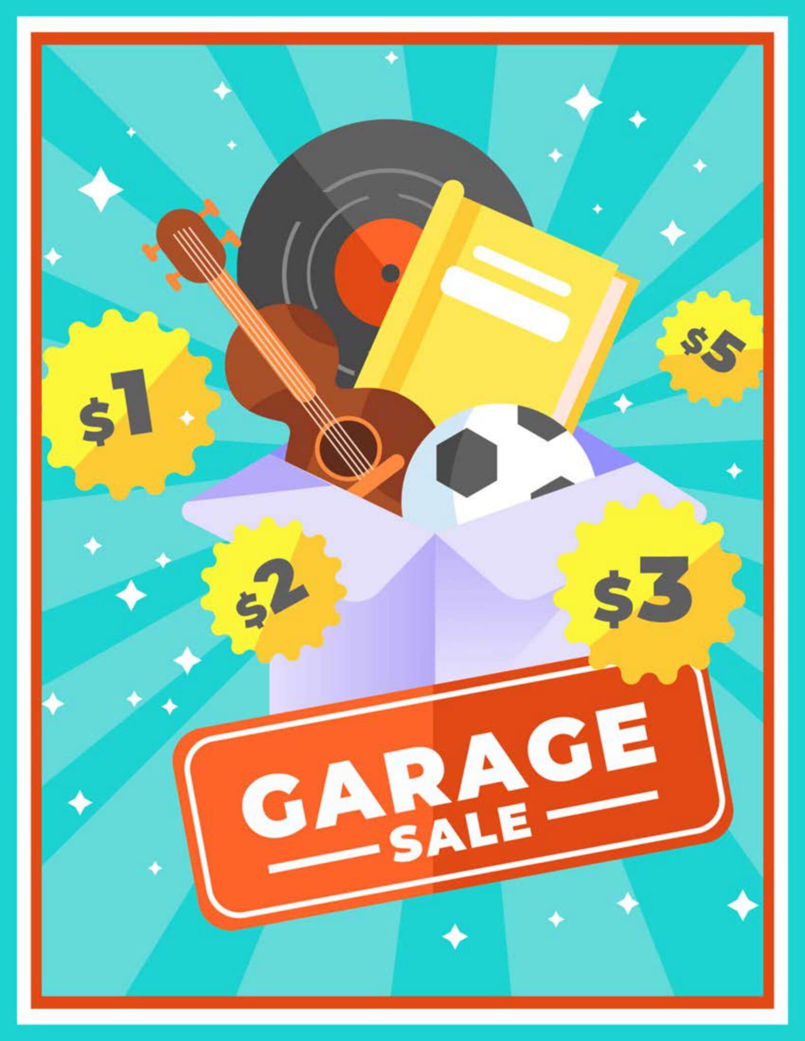 Printable Garage Sale PDF FREE Download