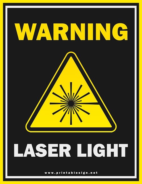 basura Excelente permanecer Danger Laser Sign Template | FREE Download