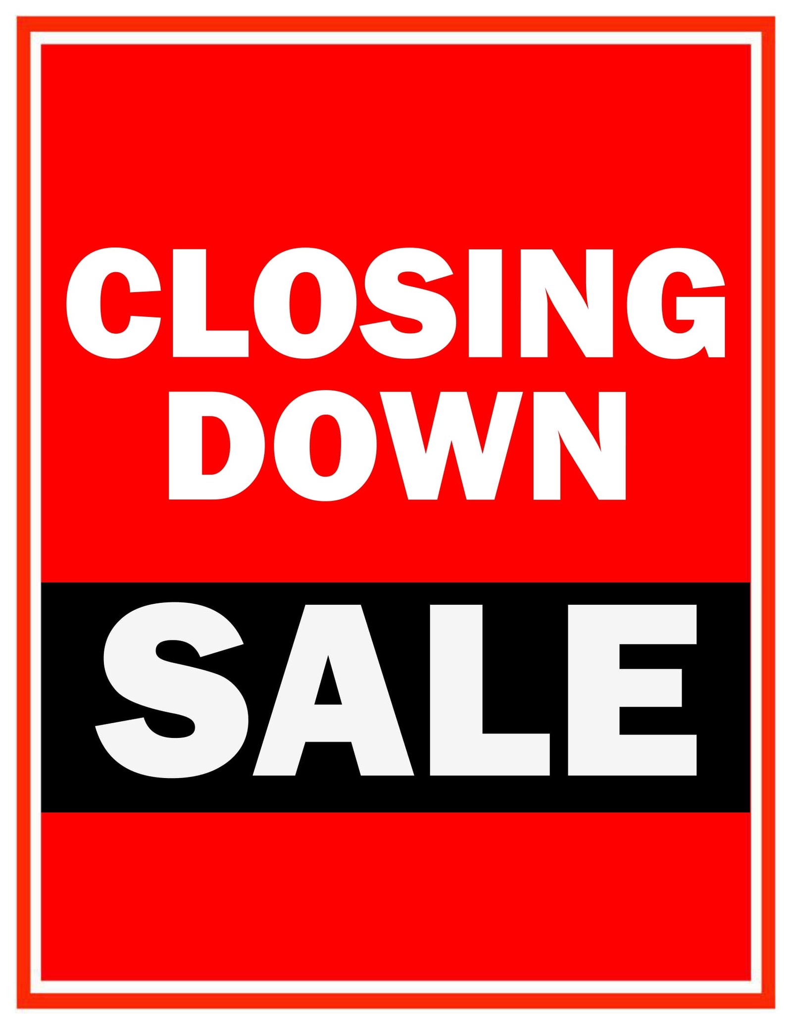 Editable Closing Down Sale Min 1 