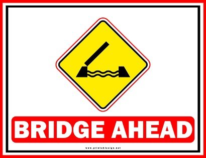 Bridge Ahead Sign Download