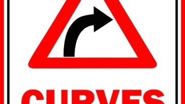 Curves Ahead Sign - Free Printable Signs