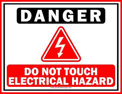 Danger Do Not Touch Electrical Sign