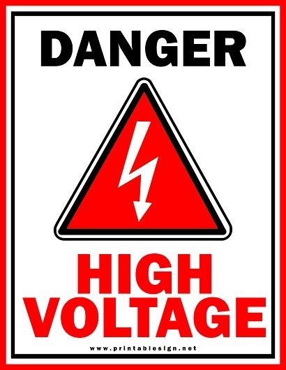 Danger High Voltage Sign Download