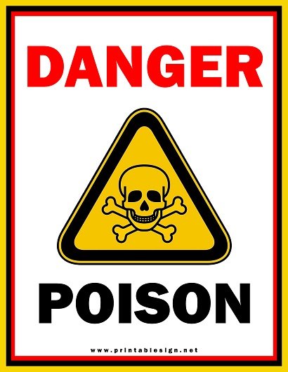 Danger Poison Sign Format