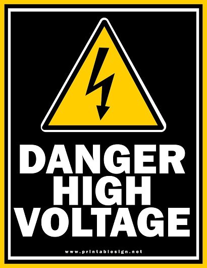 Editable Danger High Voltage Sign | FREE Download
