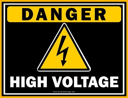 Free Danger High Voltage Sign Download