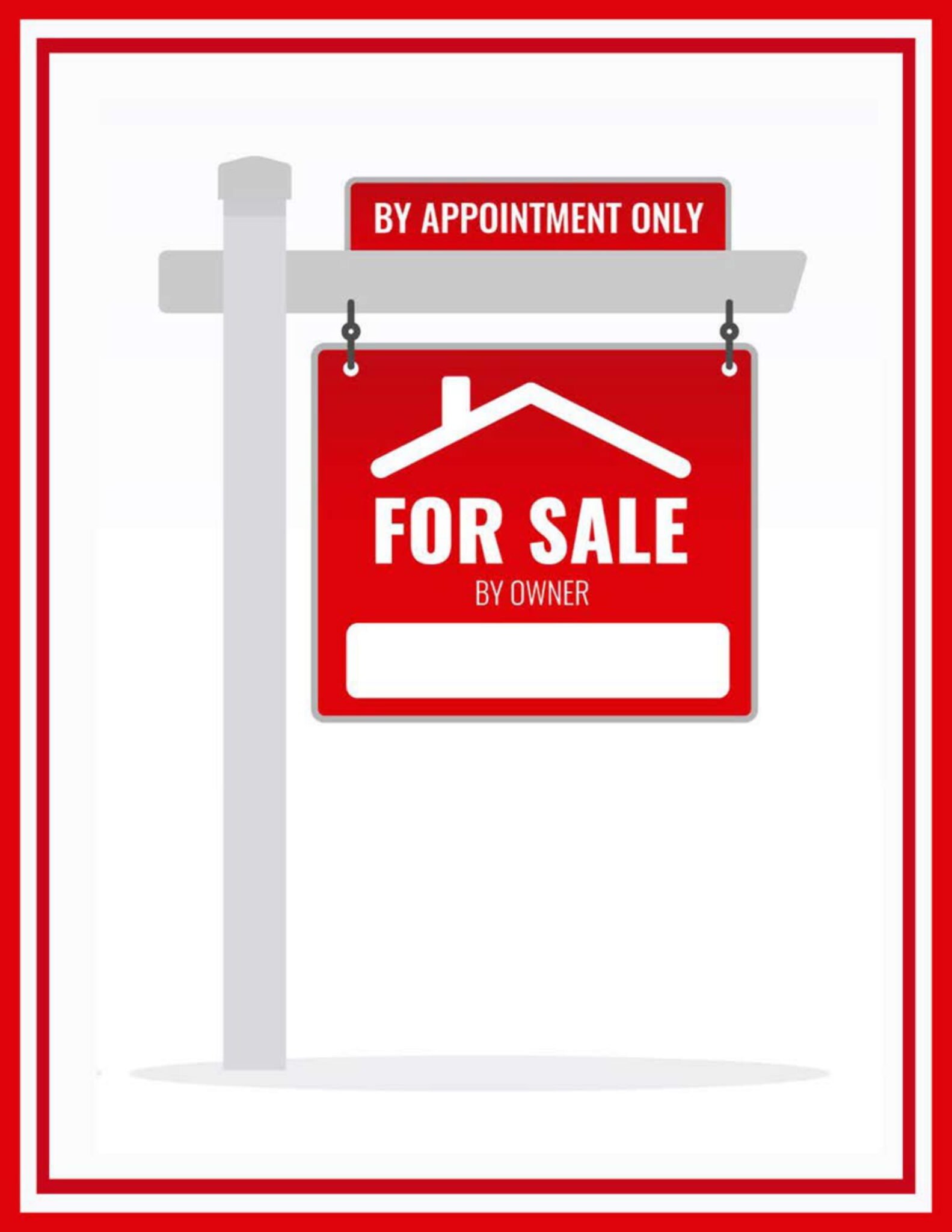 Real Estate For Sale Signs Format FREE Download