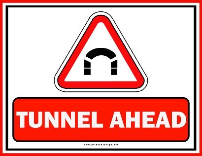 Tunnel Ahead Sign PDF