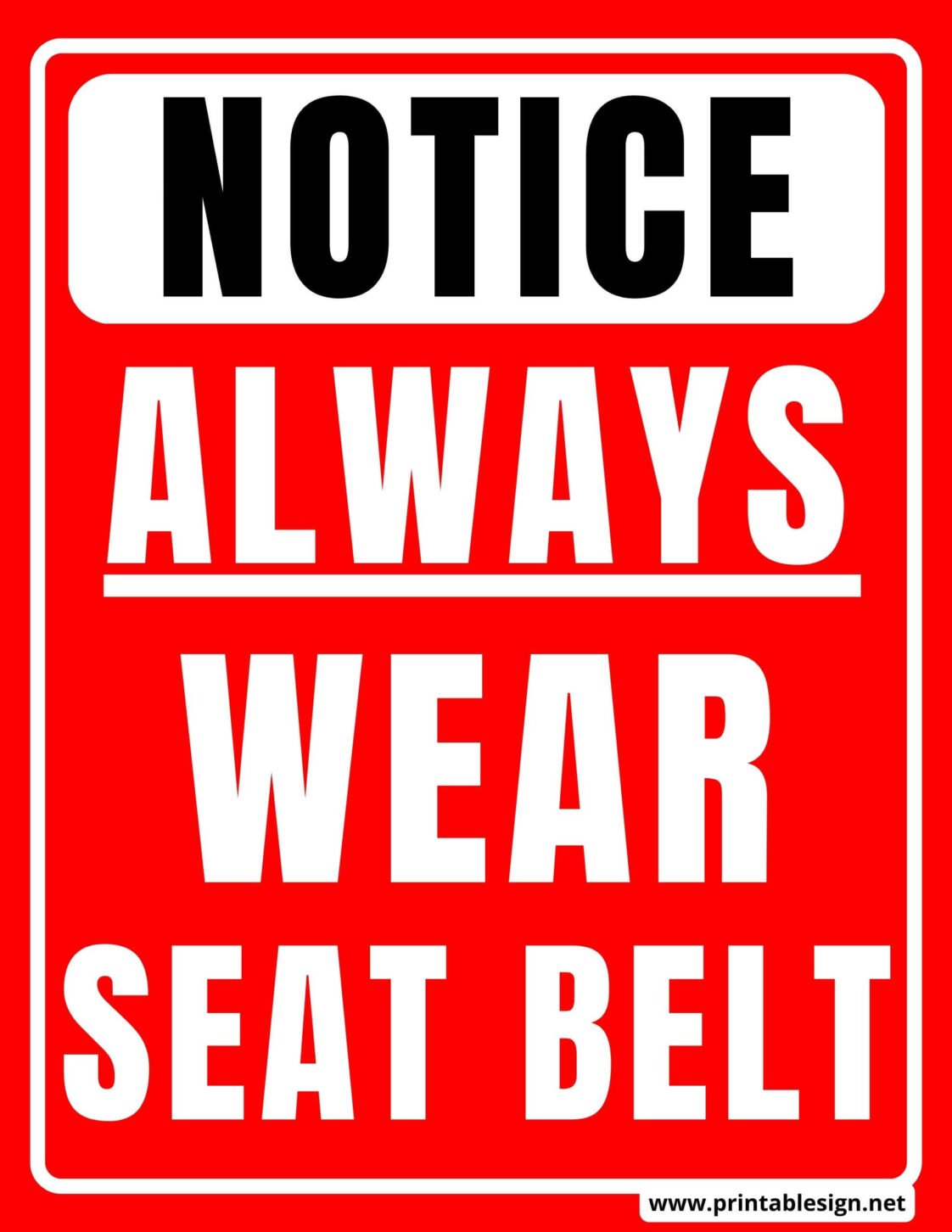 always-wear-seat-belt-sign-free-download