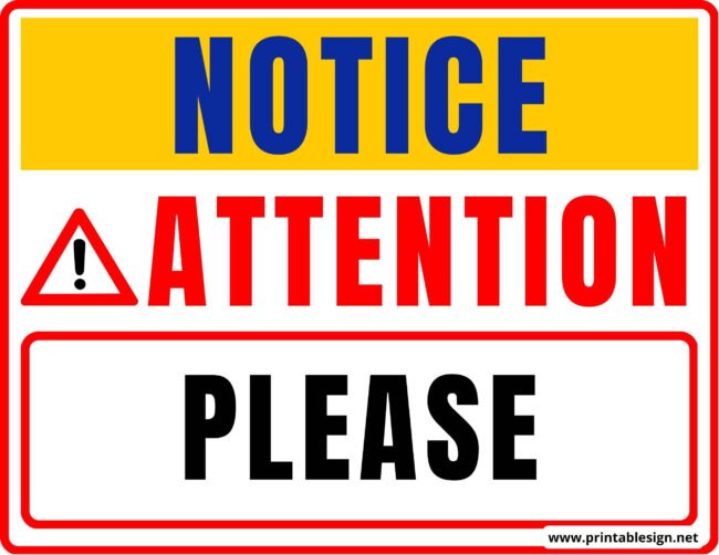 Attention Signs Clip Art