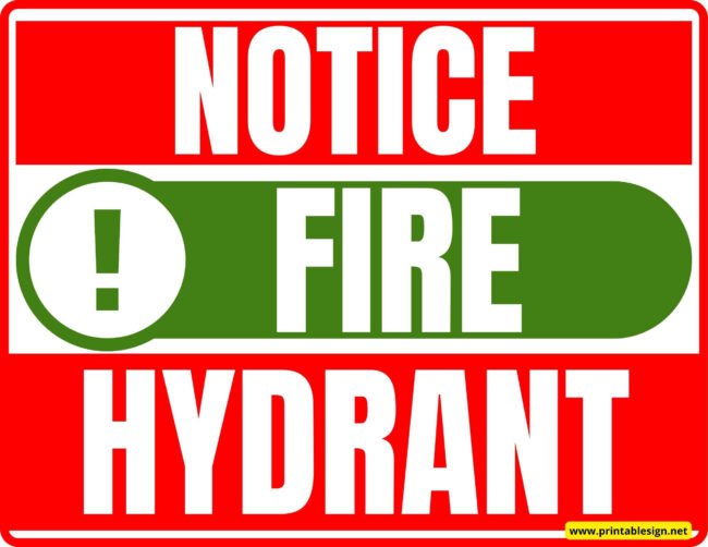 Fire Hydrant Sign PDF