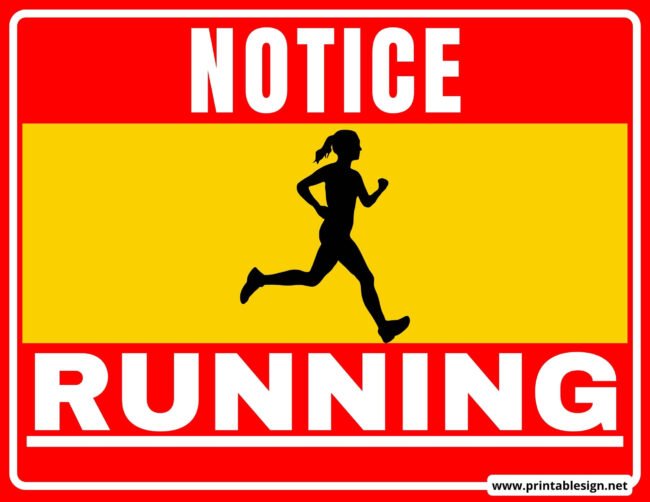 Running Sign