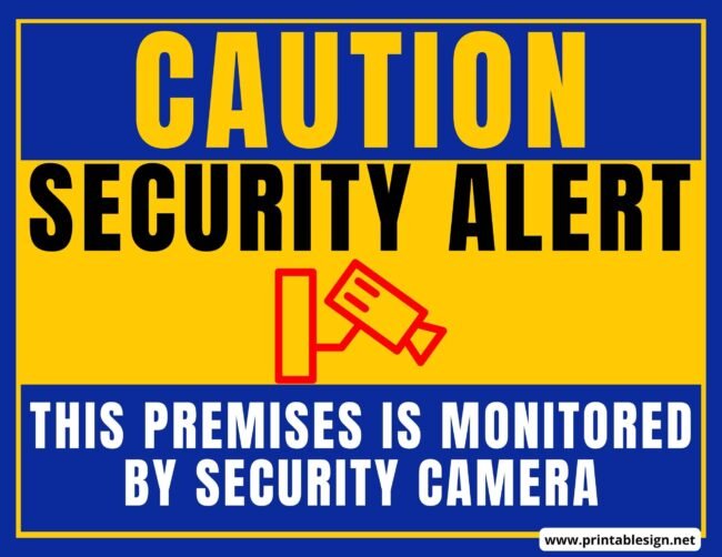 Security Alert Sign