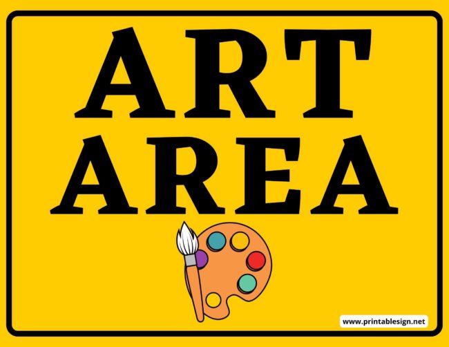 Art Area Sign