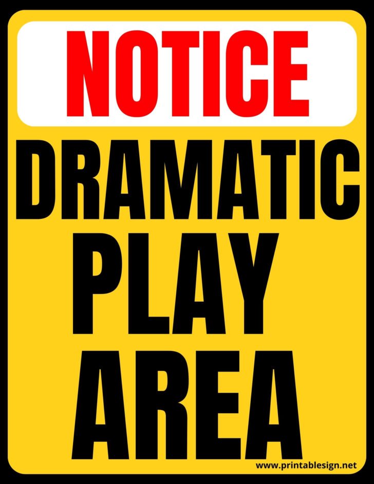 Dramatic Play Area Sign | FREE Download