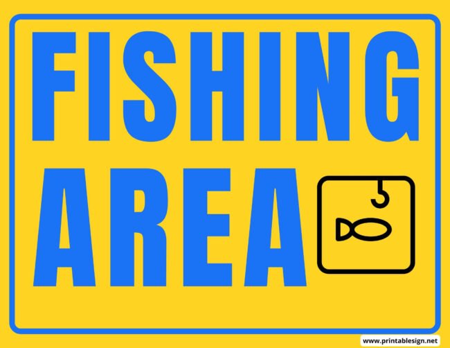 Fishing Area Signs