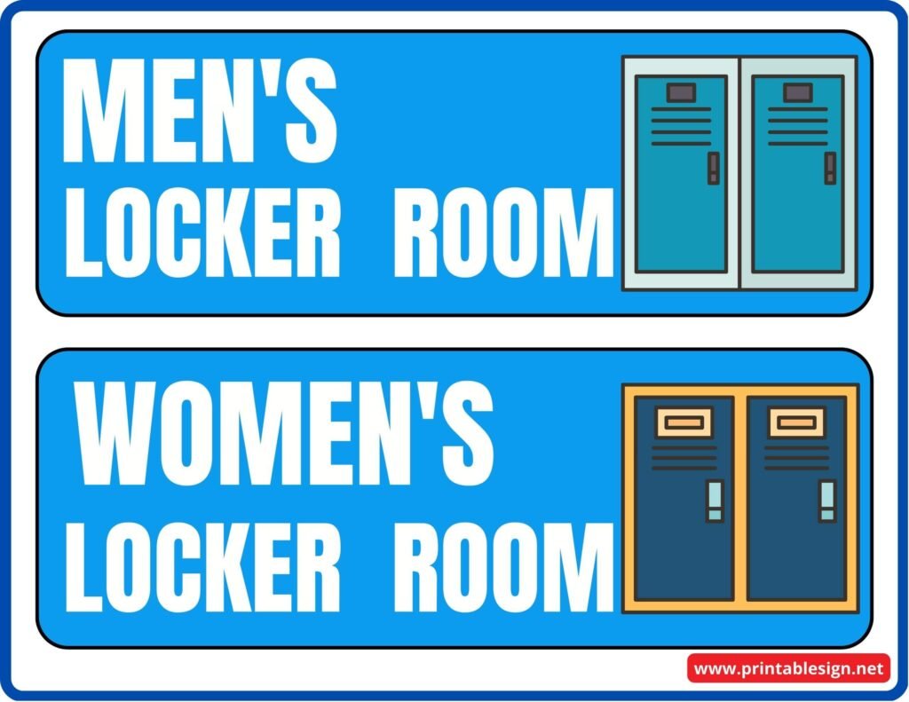 Locker Room Sign | FREE Download