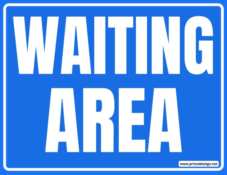 Waiting Area Signage Free Download 