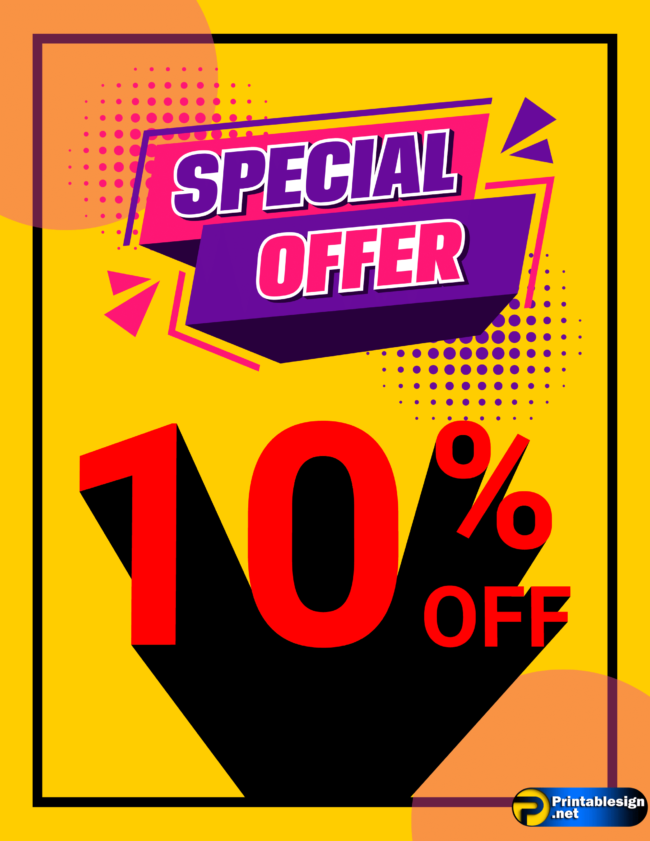 10% Off Sign