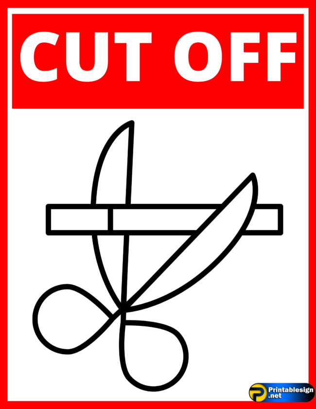 Cut Off Sign