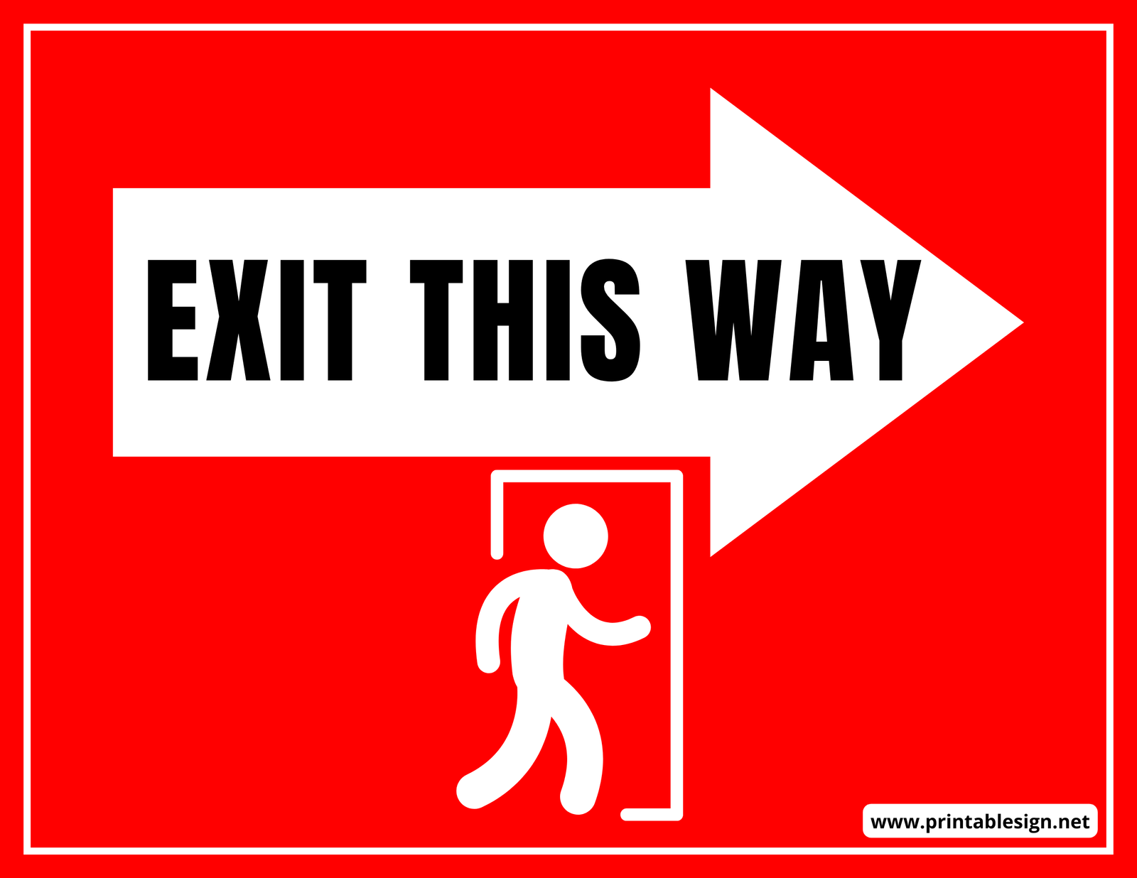 Exit This Way Sign | FREE Download