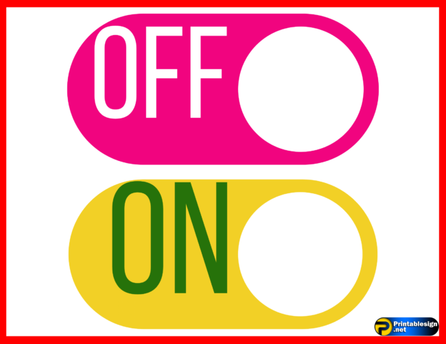 On And Off Sign