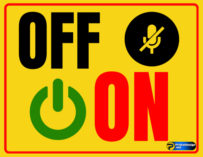 On Off Switch Sign