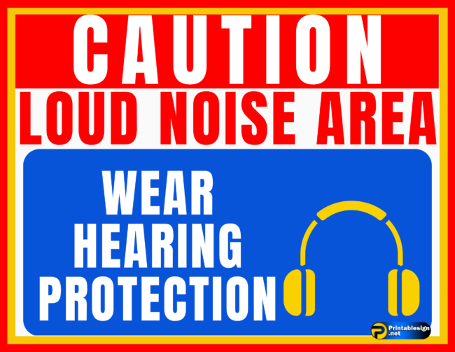 Loud Noise Sign