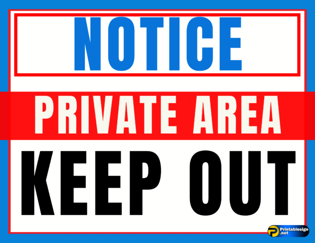 Private Keep Out Signs