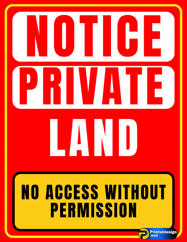 Private Land Signs